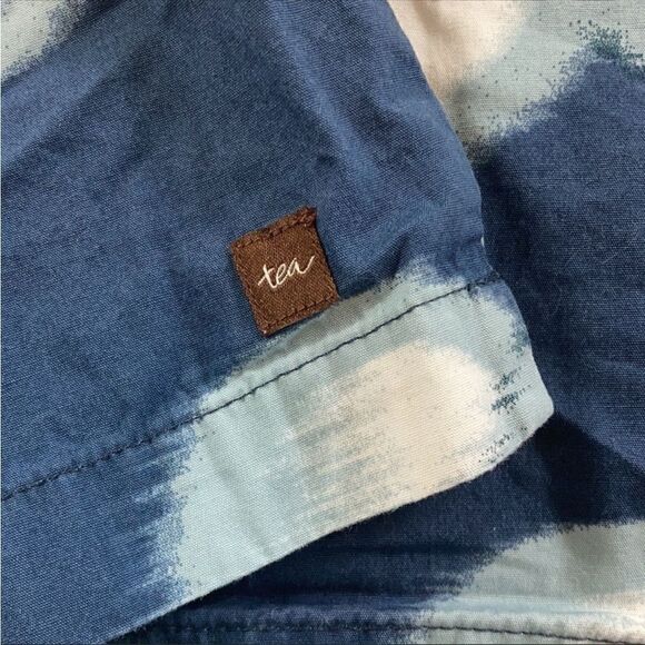 Tea Collection Blue Floral Print Skirt - Picture 5 of 8